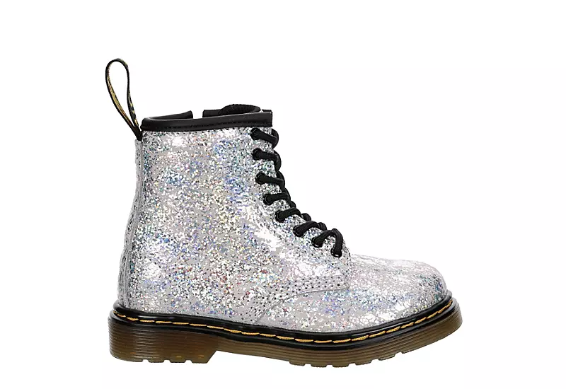 Dr. Martens Dr.martens Girls Infant 1460 Combat Boot - Grey - Image 2