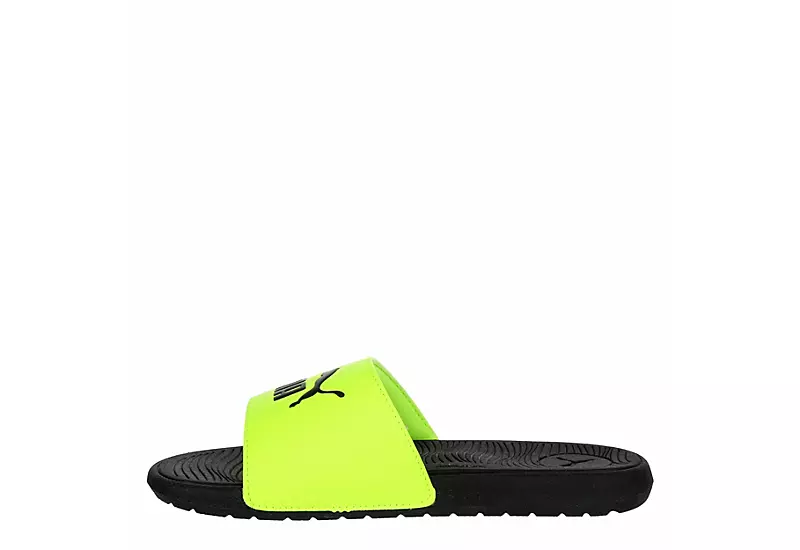 Puma Boys Cool Cat 2.0 Sport Slide Sandal - Lime - Image 4