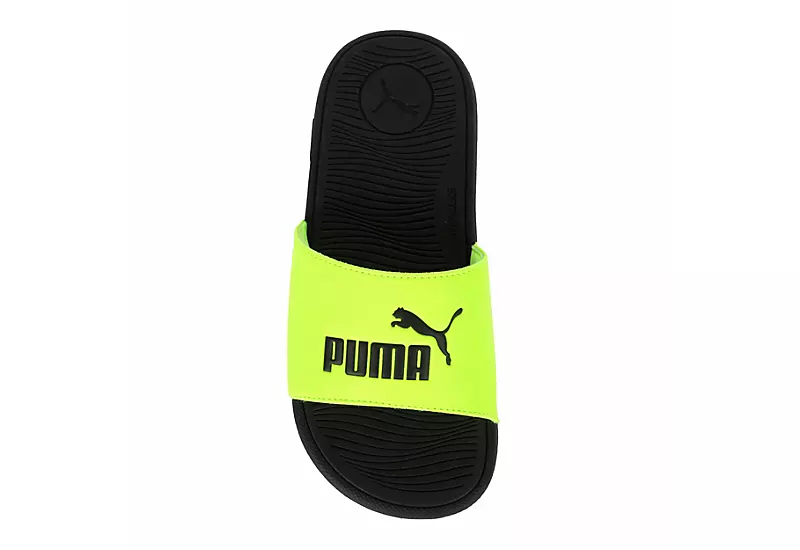 Puma Boys Cool Cat 2.0 Sport Slide Sandal - Lime - Image 6