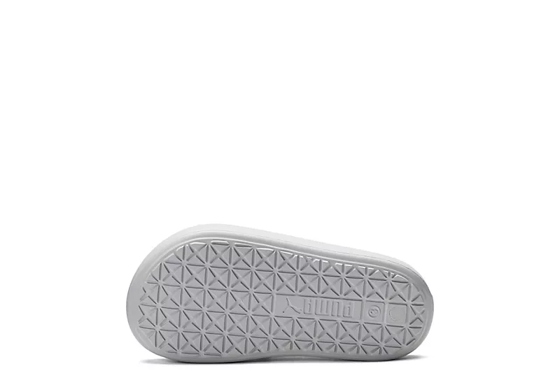 Puma Girls Shibui Cat Slide Sandal - Grey - Image 5