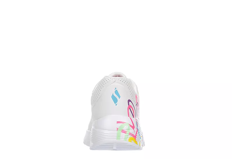 Skechers Girls Uno Lite Sneaker - White - Image 5