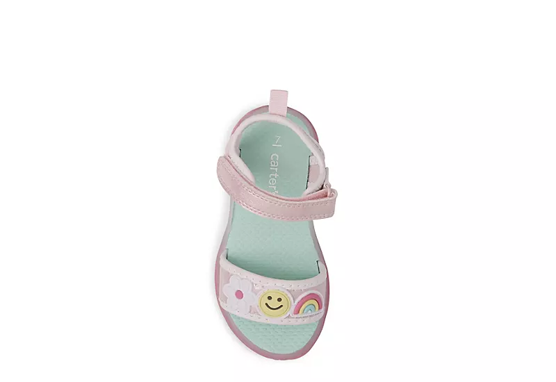 Carters Girls Infant Stellah Light Up Sandal - Pink - Image 6