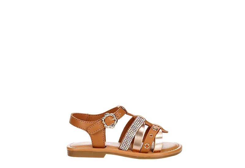 Cupcake Couture Girls Infant Eva Sandal - Tan - Image 2