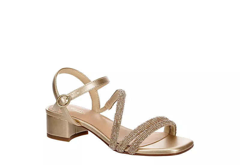 Cupcake Couture Girls Elora Dress Sandal - Champagne