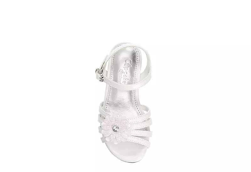 Cupcake Couture Girls Infant Lil Blossom Sandal - White - Image 6