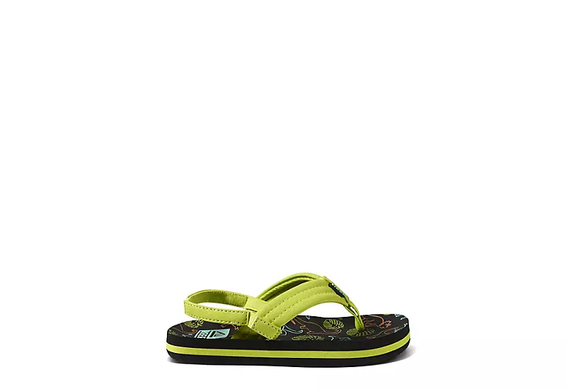 Reef Boys Infant Little Ahi Flip Flop Sandal - Green - Image 2
