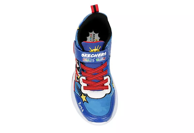 Skechers Boys Ryans World Sneaker - Blue - Image 6