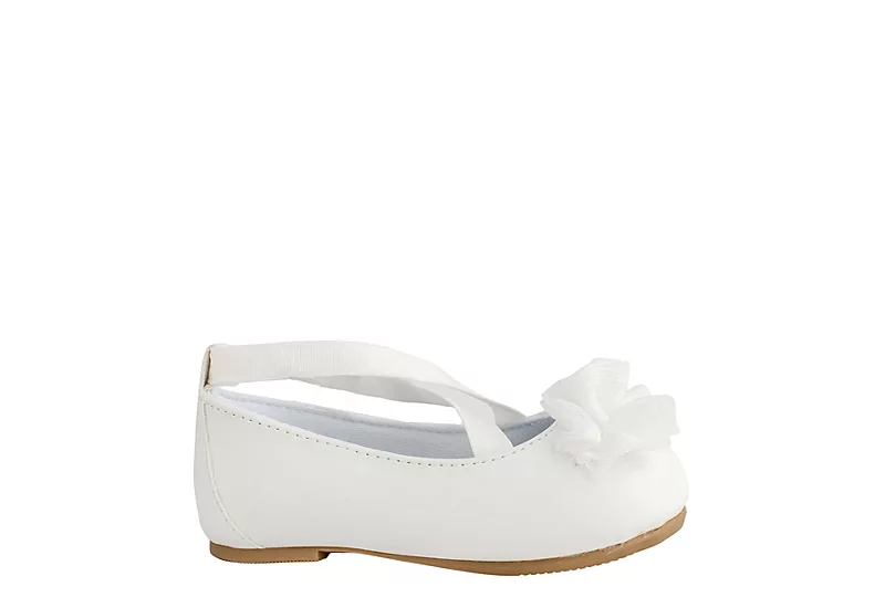 Baby Deer Girls Infant Ellen Dress Flat - White - Image 2