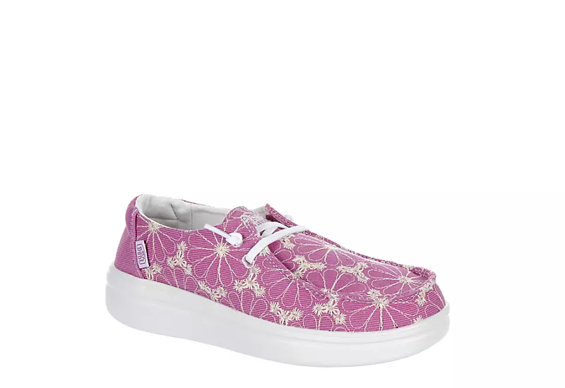 Heydude Girls Wendy Youth Rise Slip On Sneaker - Purple