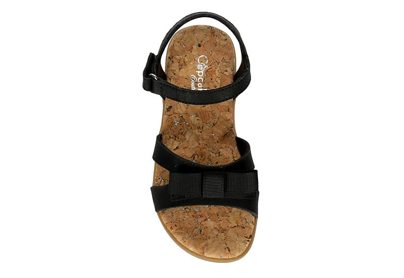 Cupcake Couture Girls Infant Lil Bow Sandal - Black - Image 6