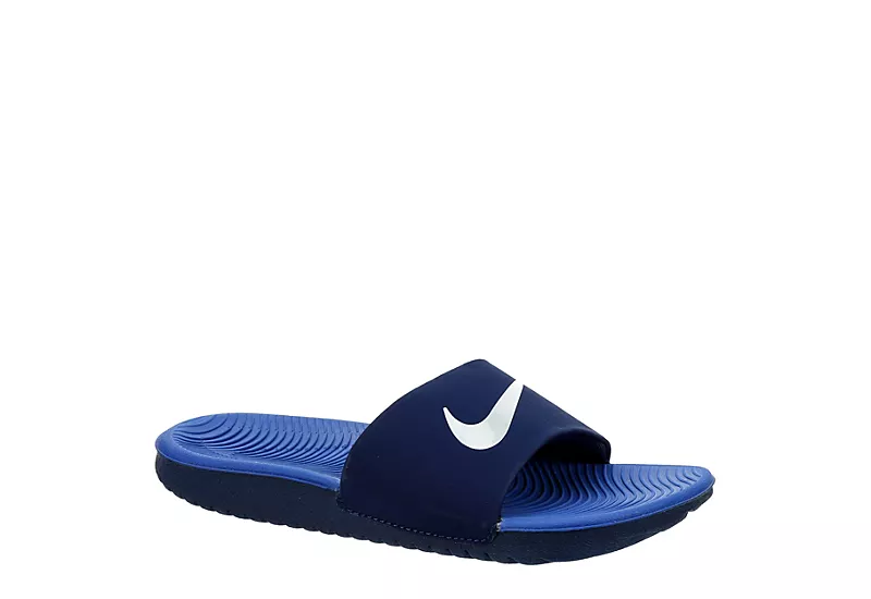 Nike Boys Kawa Slide Sandal - Navy