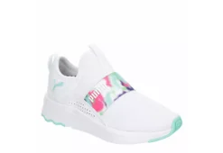 Puma Girls Big Kid Softride Sophia Slip On Sneaker - White