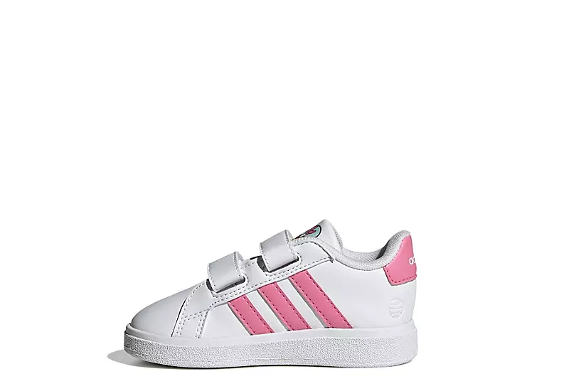 Adidas Girls Infant Grand Court 2.0 Sneaker - White - Image 3