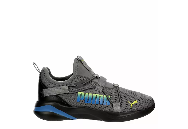 Puma Boys Softride Rift Slip On Sneaker - Grey - Image 2