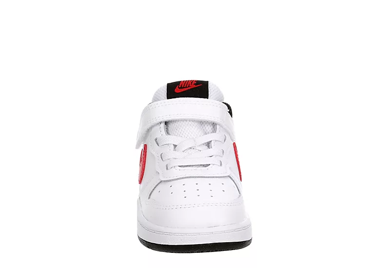 Nike Boys Infant Court Borough 2 Low Top Sneaker - White - Image 3