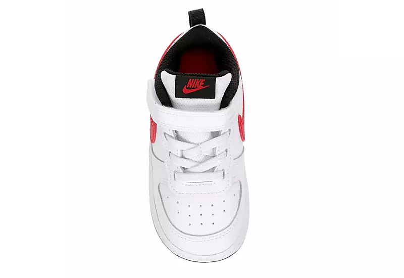 Nike Boys Infant Court Borough 2 Low Top Sneaker - White - Image 6