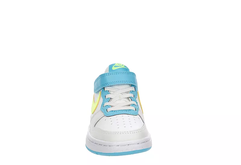 Nike Boys Court Borough 2 Low Top Sneaker - White - Image 3