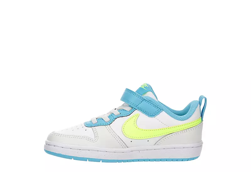 Nike Boys Court Borough 2 Low Top Sneaker - White - Image 4