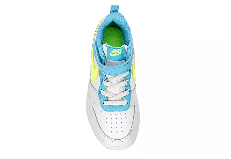 Nike Boys Court Borough 2 Low Top Sneaker - White - Image 6