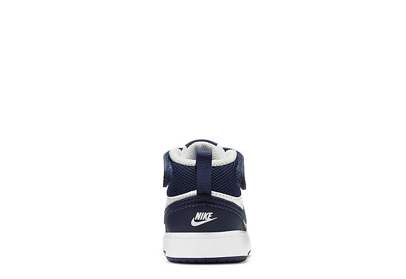 Nike Boys Infant Court Borough Mid 2 Sneakers - White - Image 4