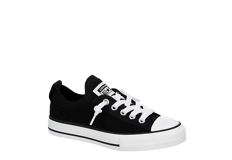 Converse Girls Chuck Taylor All Star Kids Knit Shoreline Sneaker - Black