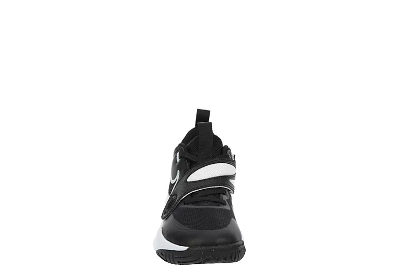 Nike Boys Team Hustle D11 High Top Basketball Shoe - Black - Image 3