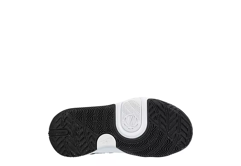 Nike Boys Team Hustle D11 High Top Basketball Shoe - Black - Image 7