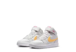 Nike Girls Court Borough 2 Mid Top Sneaker - White