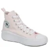 Converse Girls Chuck Taylor All Star Move High Top Sneaker - Pink