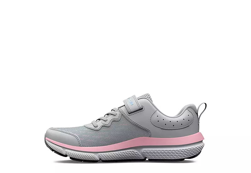Under Armour Girls Assert 10 Sneaker - Grey - Image 3