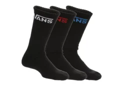 Vans Boys Crew Socks 3 Pairs - Black