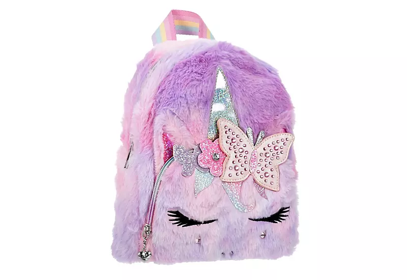 Omg Girls Miss Gwen Faux Fur Mini Backpack - Pink