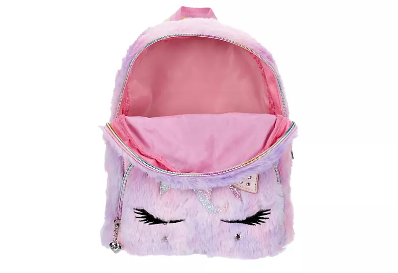 Omg Girls Miss Gwen Faux Fur Mini Backpack - Pink - Image 4