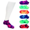 Sof Sole Girls Tie Dye No Show Socks 6 Pairs - Neon